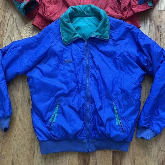 Men's Vintage 90's Columbia Radial Sleeve Color Block 3 In 1 Winter Jacket Sz XL